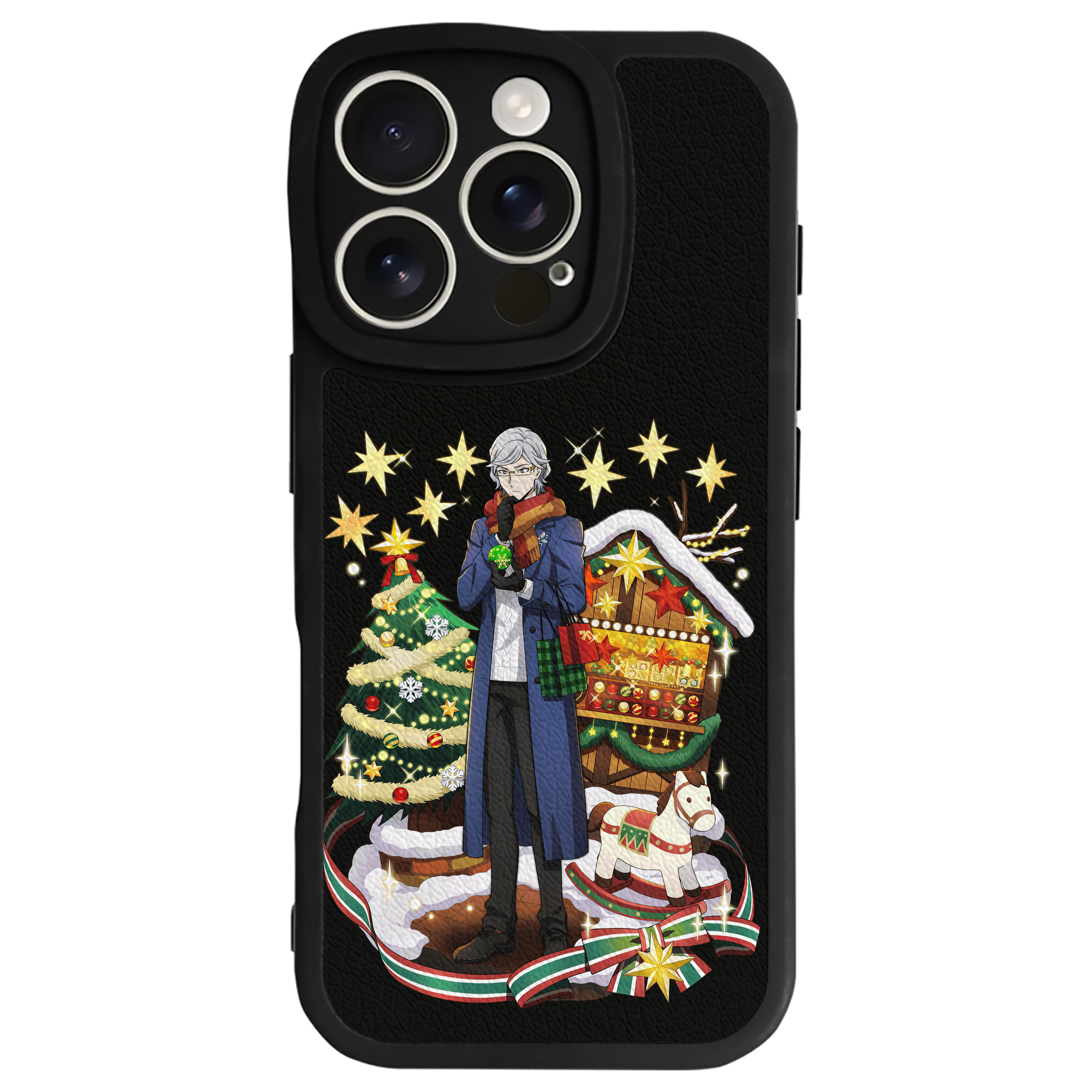 （画像用） 文豪ストレイドッグス Bungo Stray Dogs 【iPhone 16シリーズ対応】シリコンスマホケース（レザー調） 材質：シリコン